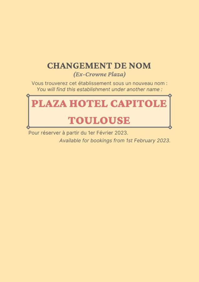 Plaza Hotel Capitole טולוז מראה חיצוני תמונה